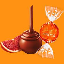 LINDT LINDOR BLOOD ORANGE BALLS 1KG