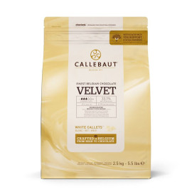 CALLEBAUT VELVET WHITE COUVERTURE CALLETS 2.5KG