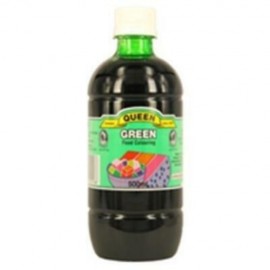 GREEN FOOD COLOUR LIQUID 500ML BY QUEEN 