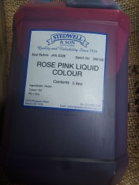 ROSE PINK LIQUID FOOD COLOURING 5L