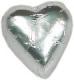 SILVER MILK CHOCOLATE HEARTS