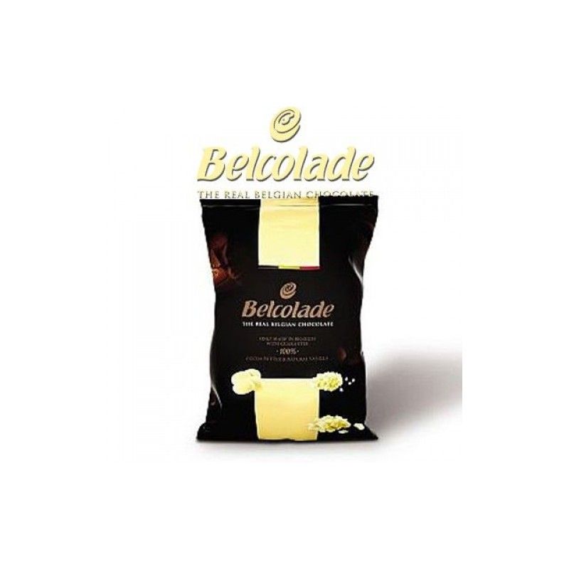 BELCOLADE FROM BELGIUM WHITE CHOCOLATE DROPS 1KG Bulk Wholesale Cheap